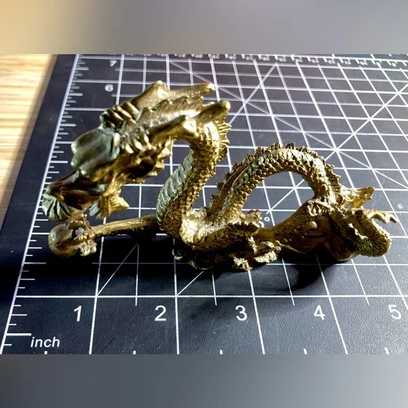 Brass Collectible Dragon Statue | Luck Dragon - Picture 15 of 16